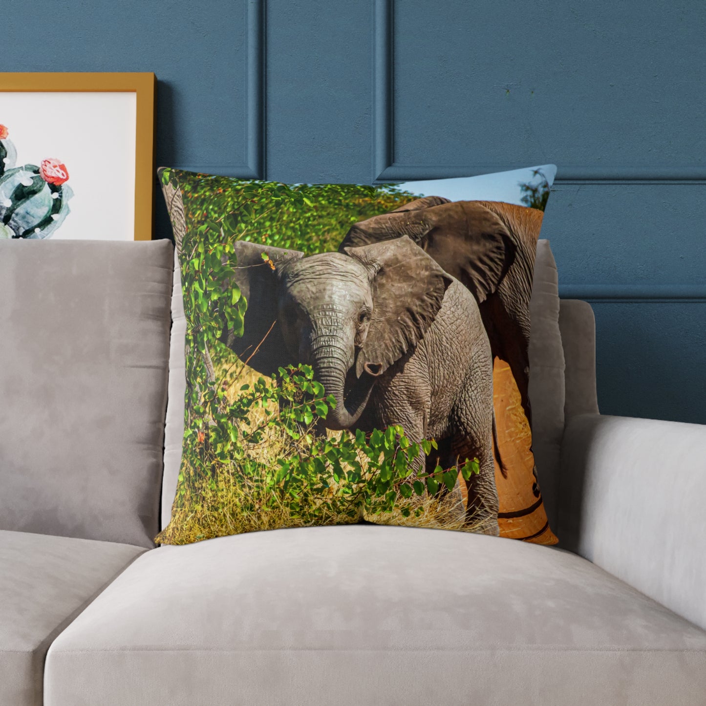 Young Elephant Pillow