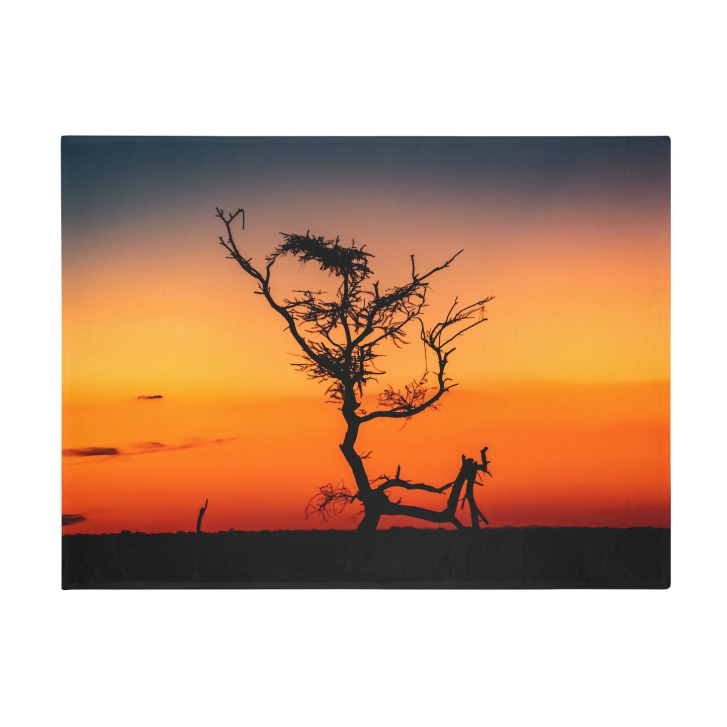 Kalahari Sunset Fleece Blanket 60" × 80"