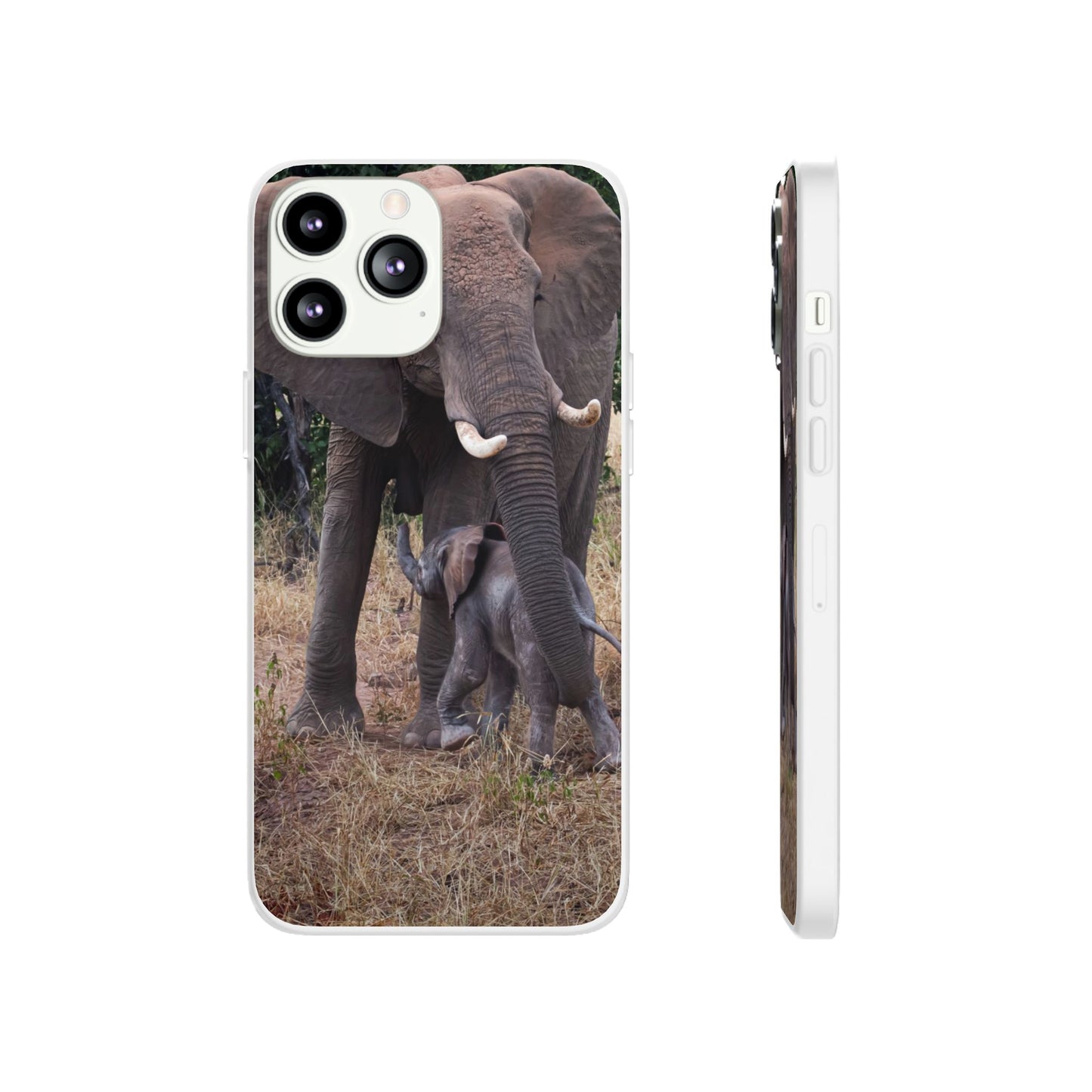 Flexi Cases - Elephant and Baby iPhone 13 Pro Max