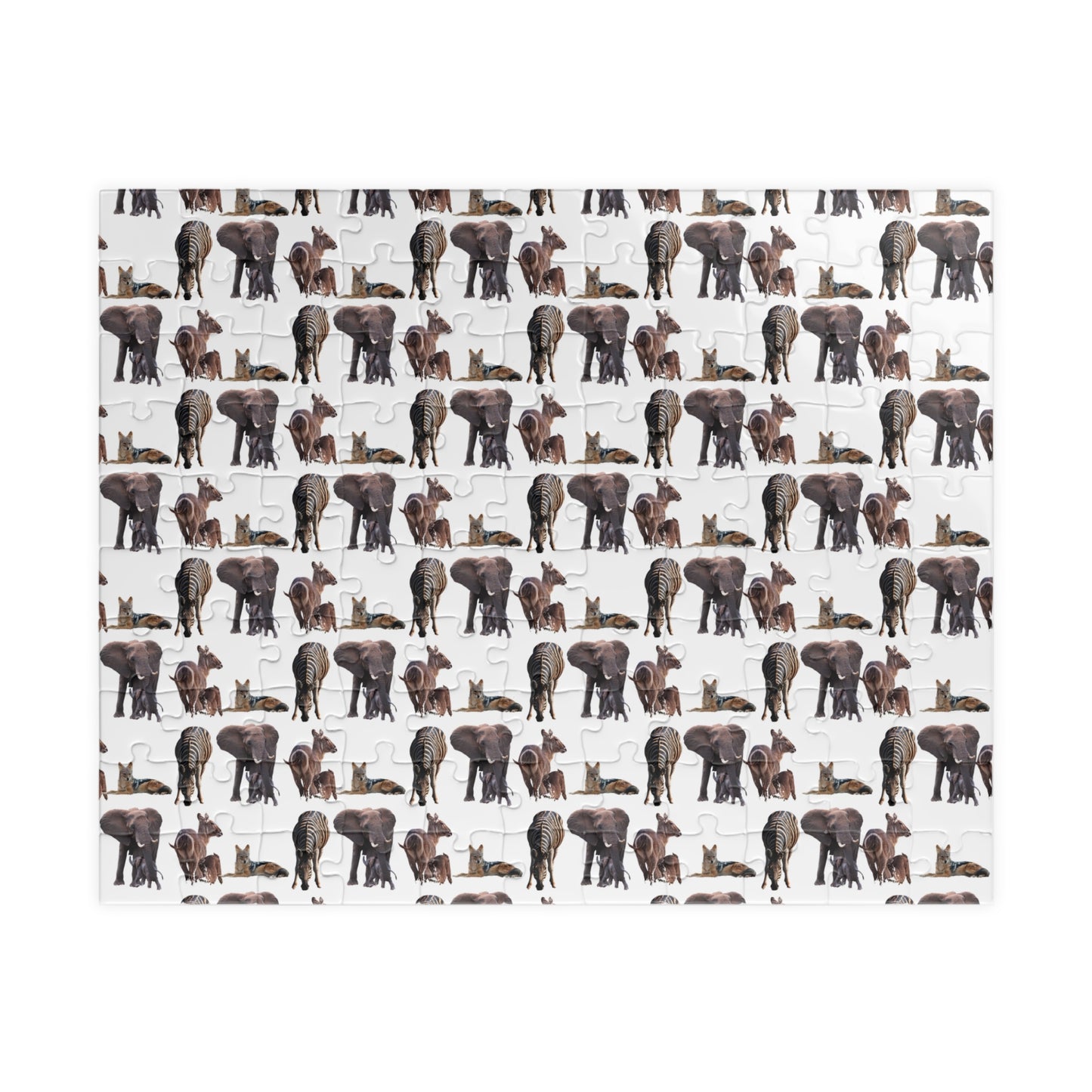 African Animal Super Difficult Puzzle 110 pcs (Horizontal)