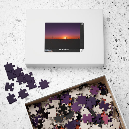 Purple Sunset Jigsaw Puzzle 520 pcs (Horizontal)