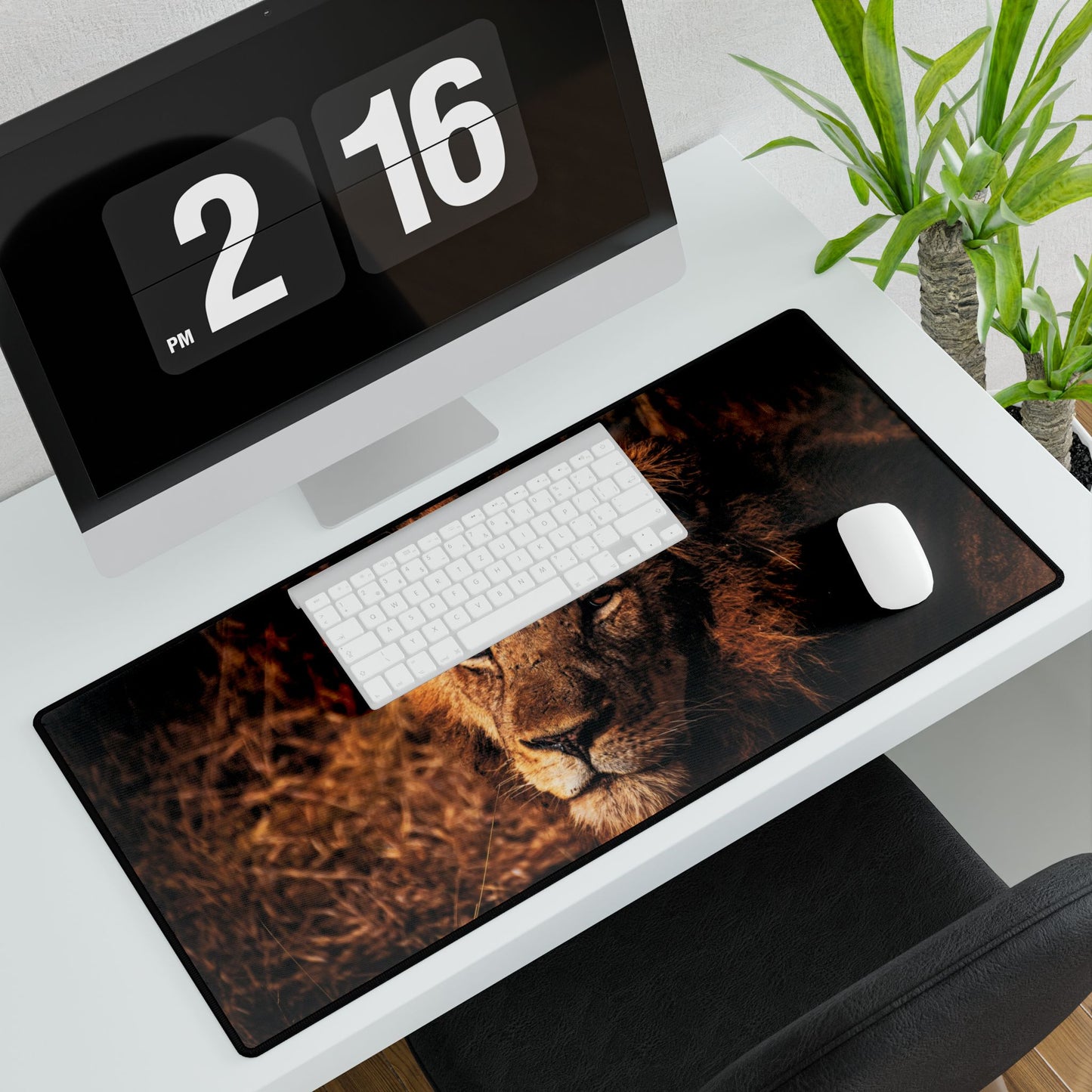 Majestic Old Lion Desk Mats
