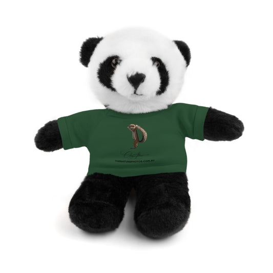 Teddy Panda with Tee Forest Green Panda 8"