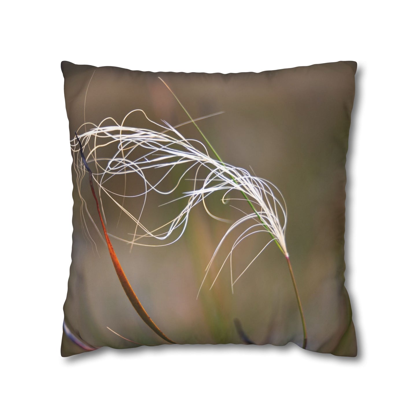 Poly Canvas Pillowcase - Australian Wildflowers 20" × 20"
