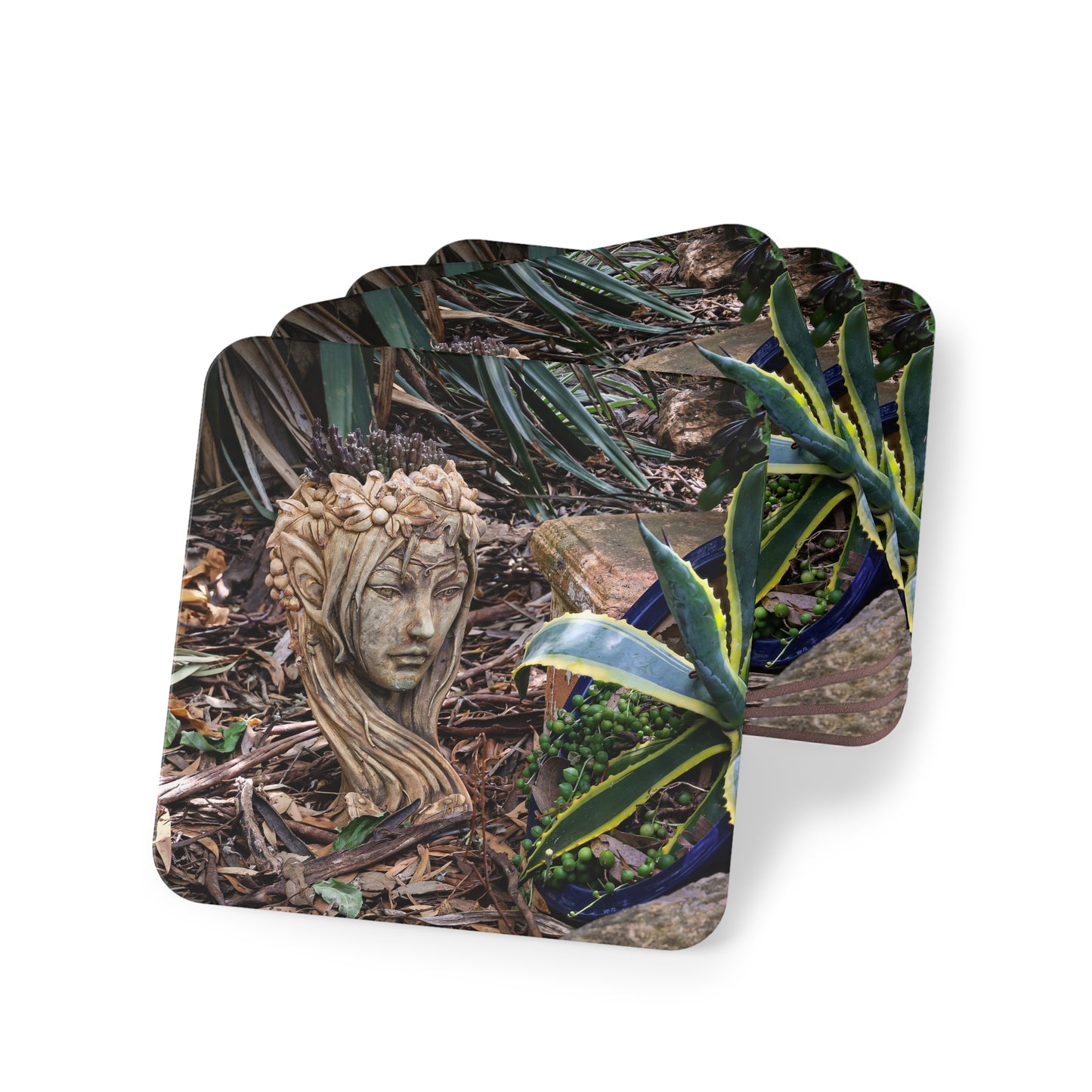 Elven Garden Coasters Square 3.7" x 3.7" 4pcs