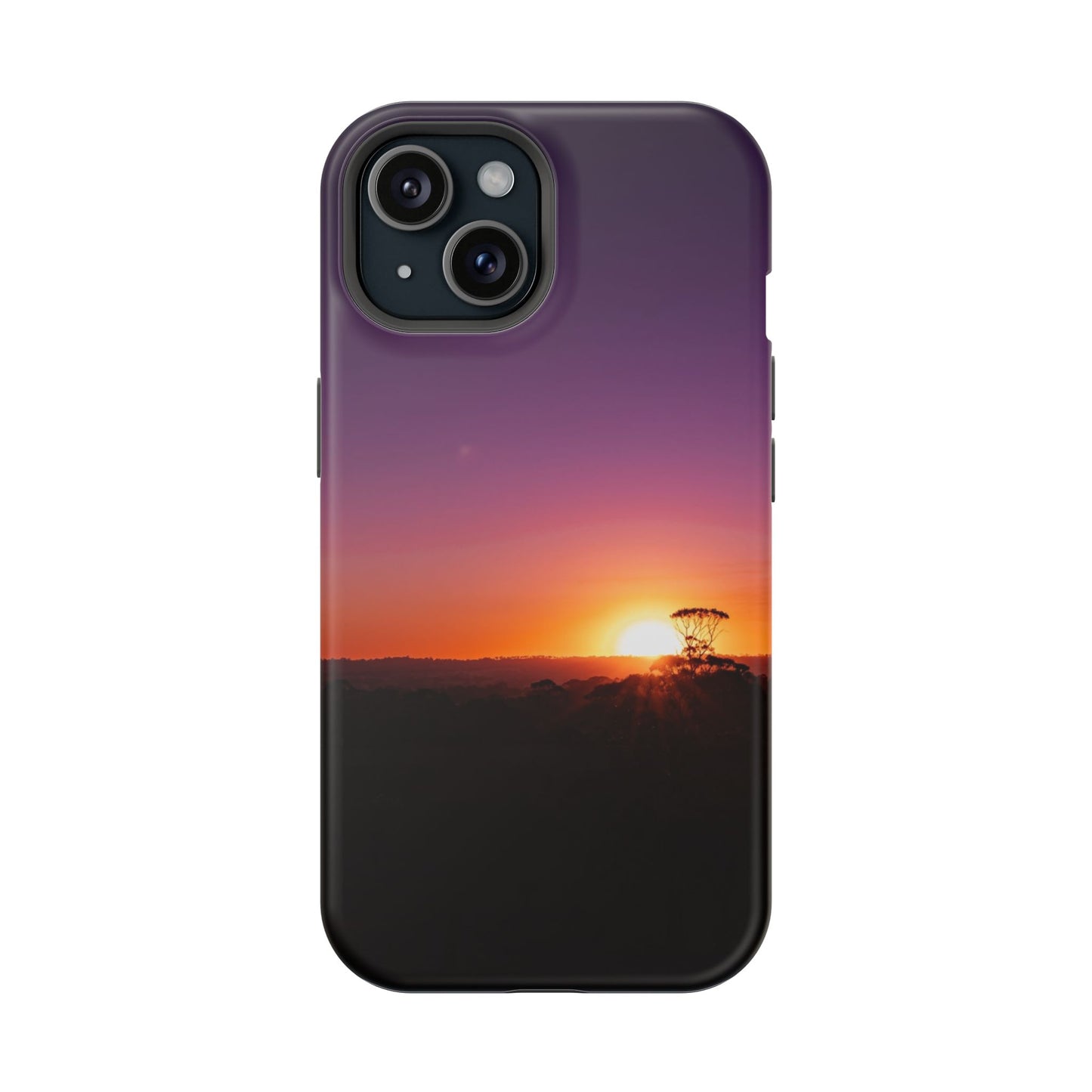 Magsafe® Compatible Tough Cases - Purple Sunset iPhone 15 Matte