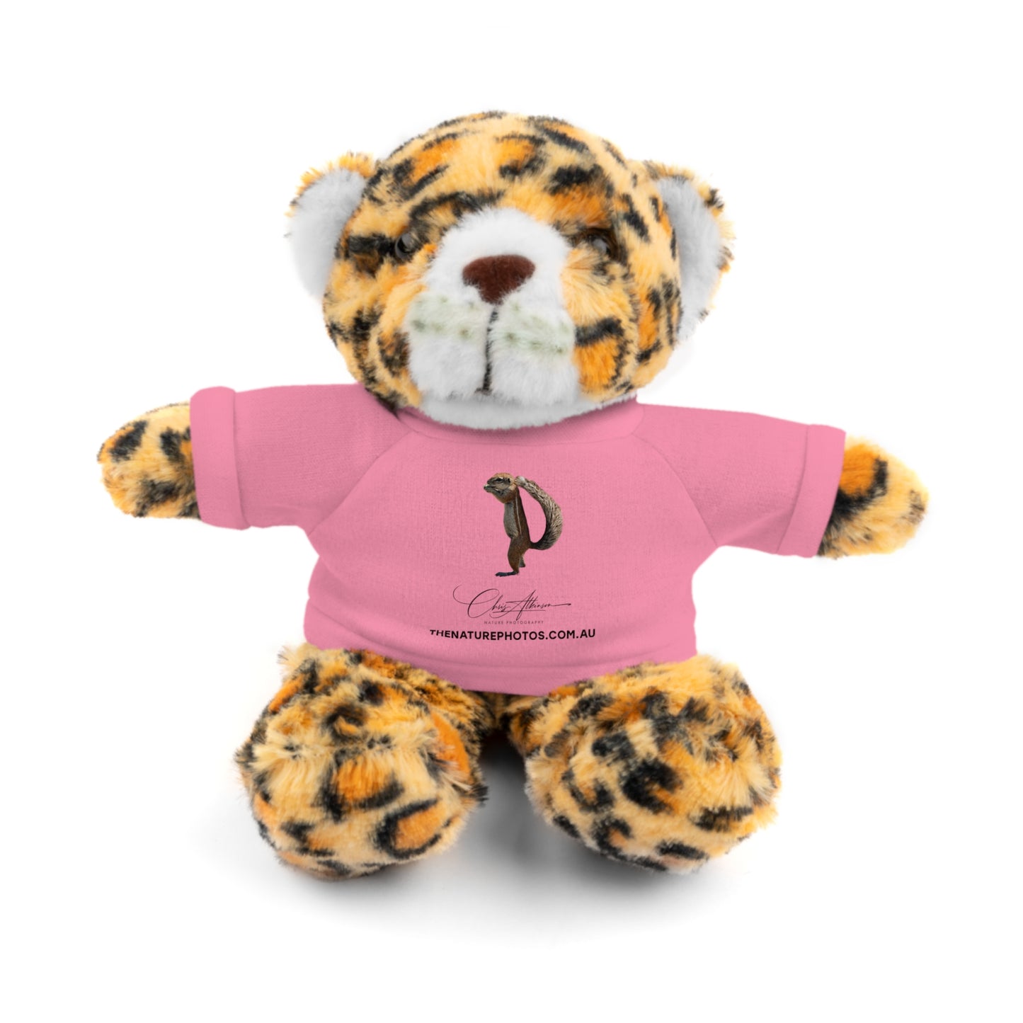 Teddy Jaguar with Tee Pink Jaguar 8"