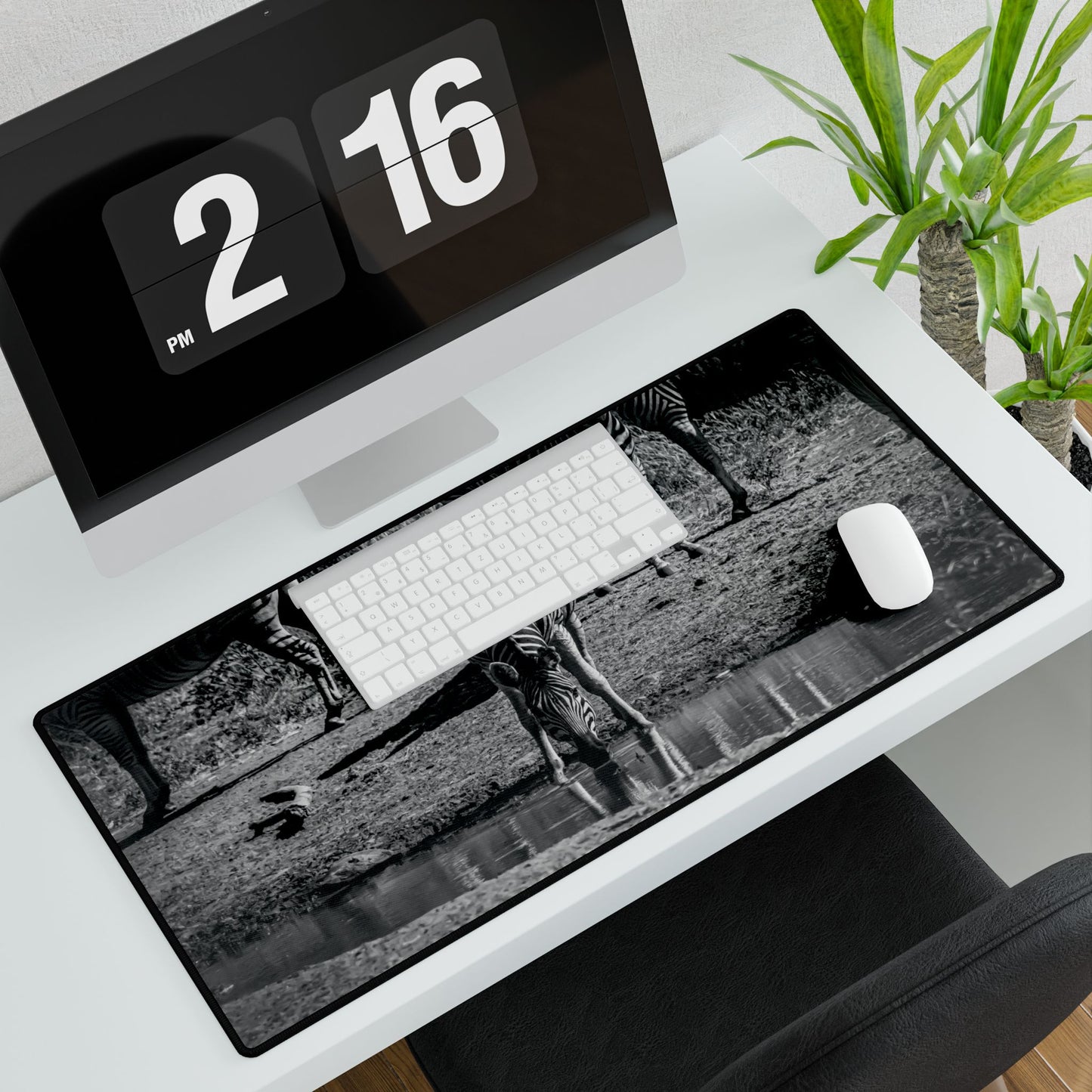 Zebra Desk Mats B&W