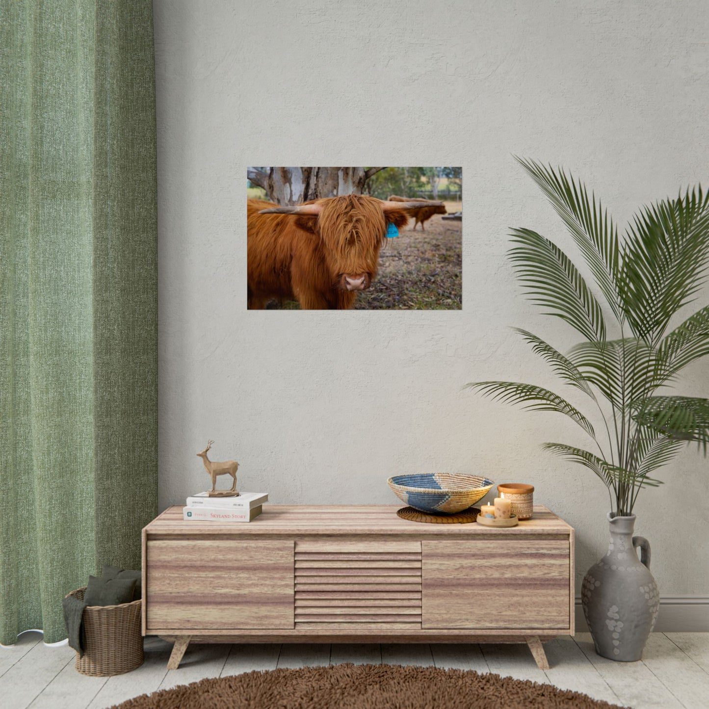 Rolled Posters - Scottish Highland Cattle 30″ x 20″ (Horizontal) Semi Glossy