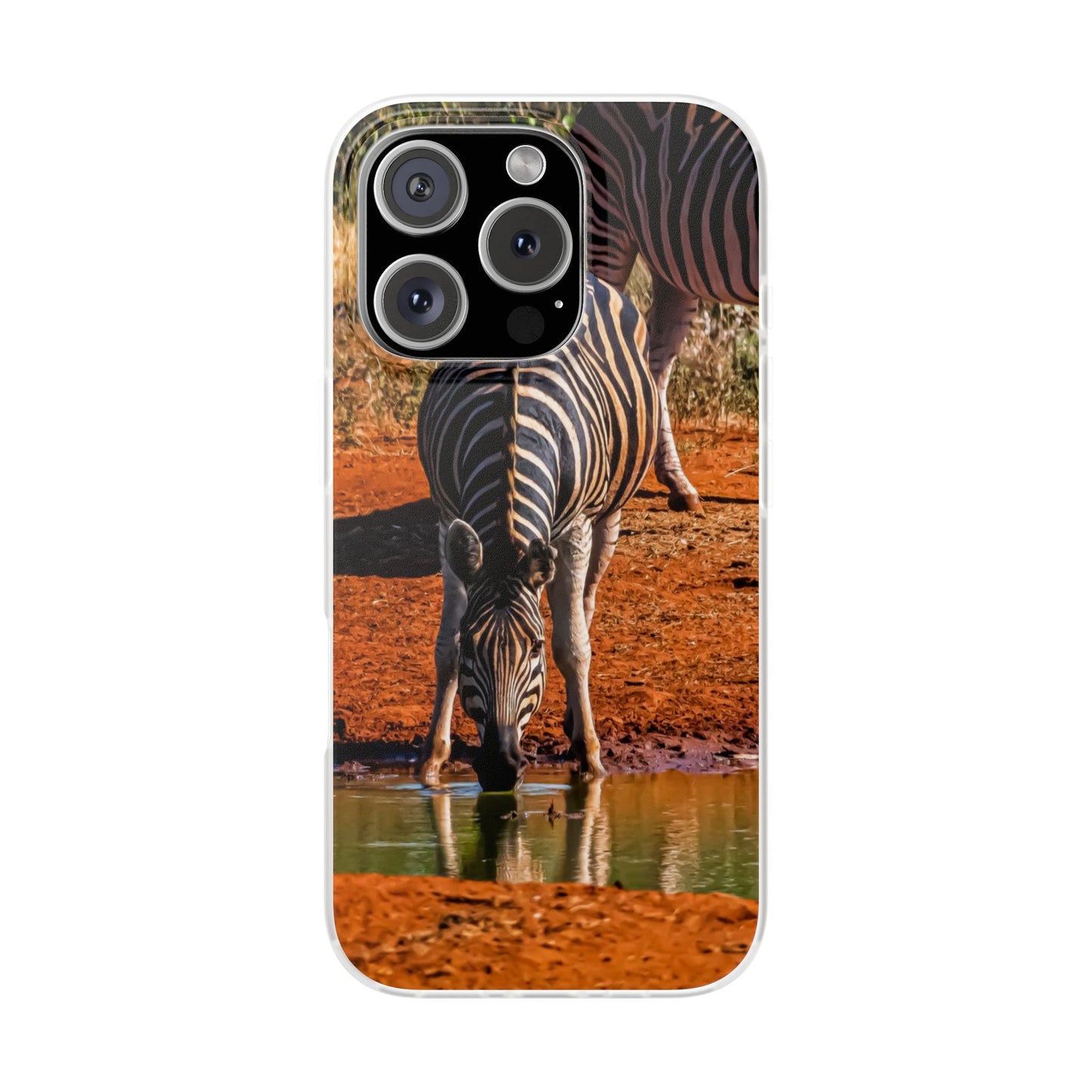 Flexible Zebra Phone Case iPhone 16 Pro