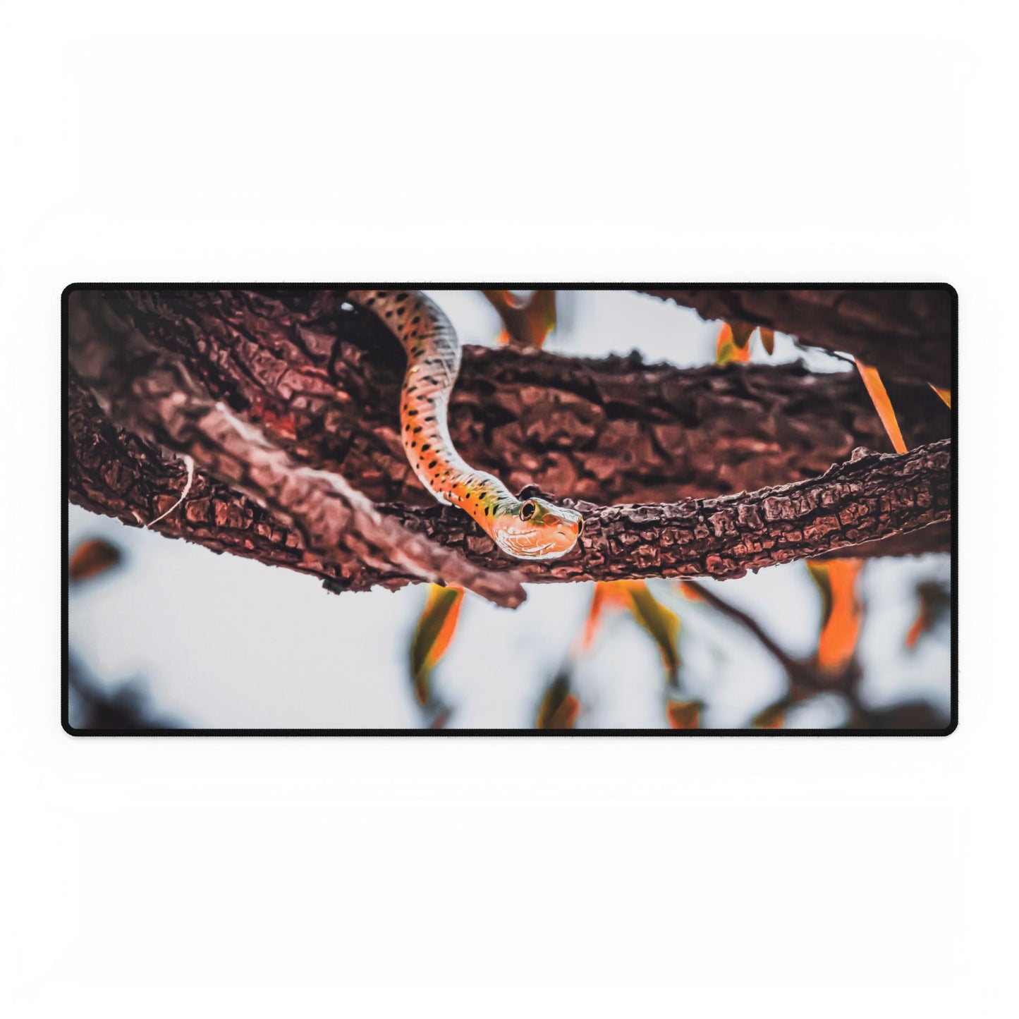 Spotted-Bush Snake Desk Mats