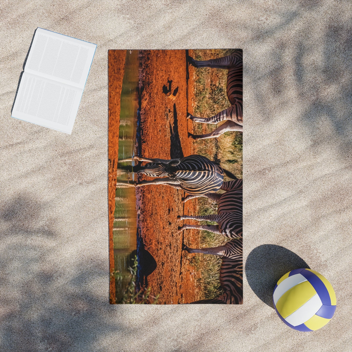 African Zebra Beach Towels