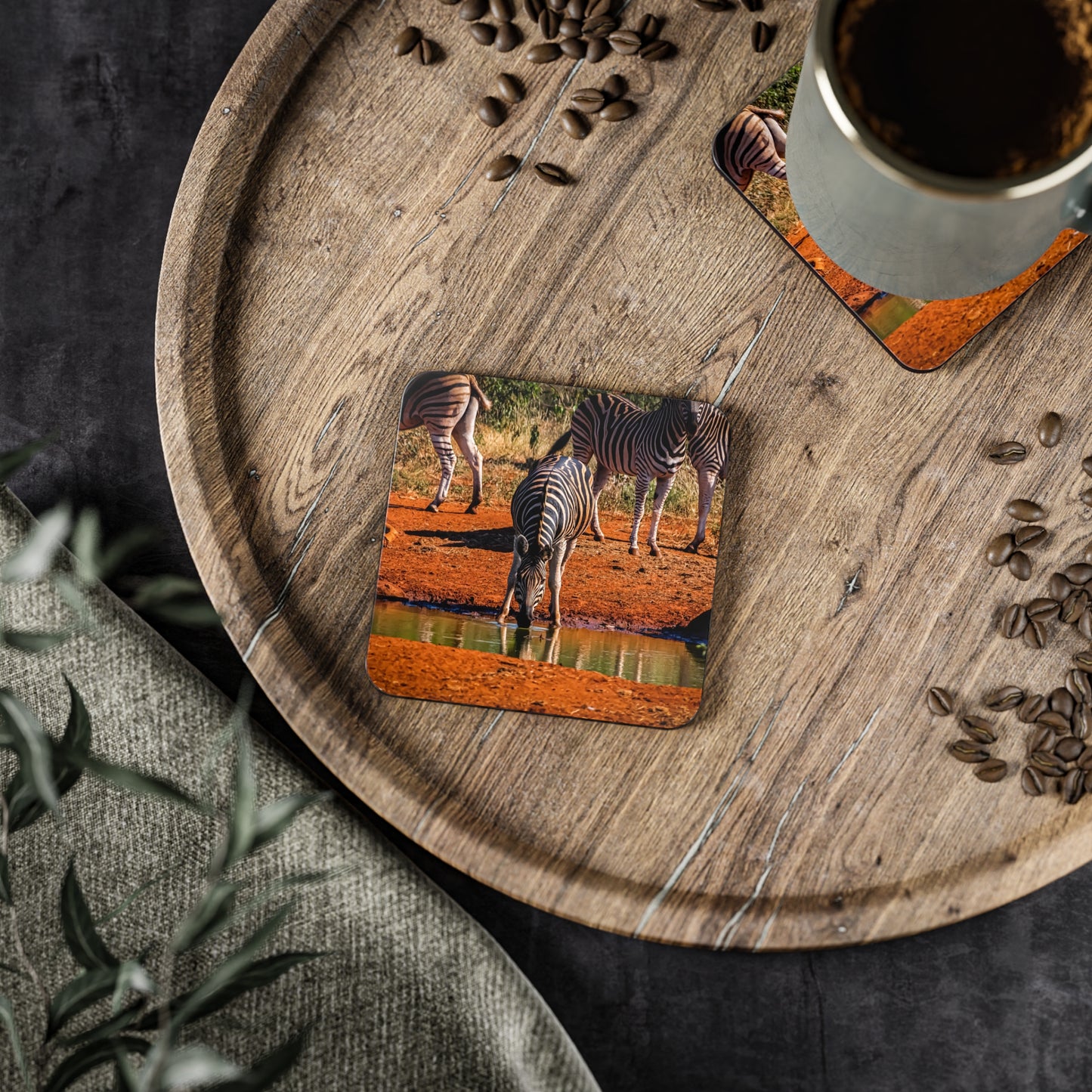 Drinking Zebra Coasters
