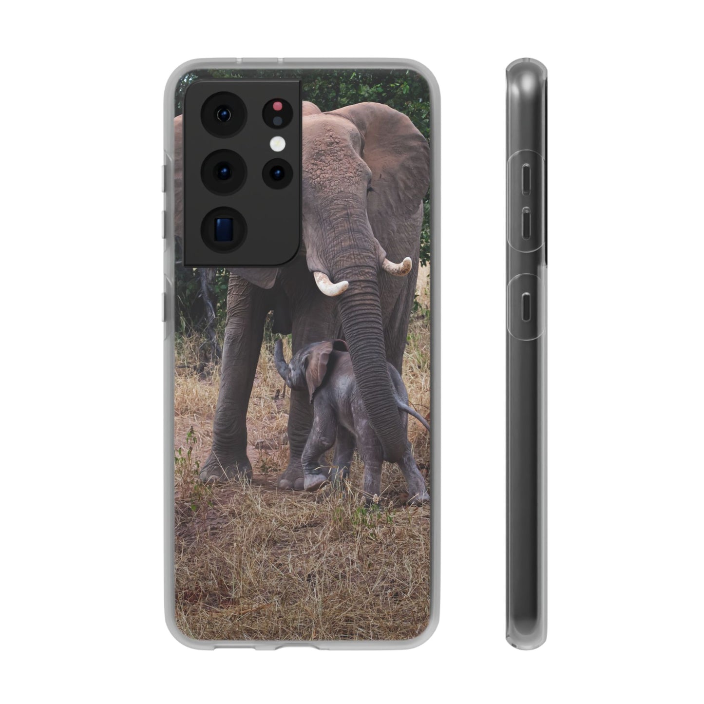 Flexi Cases - Elephant and Baby Samsung Galaxy S21 Ultra