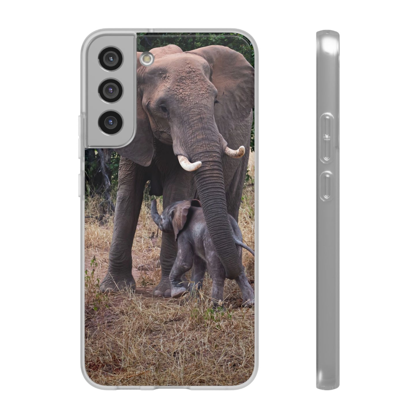 Flexi Cases - Elephant and Baby Samsung Galaxy S22 Plus