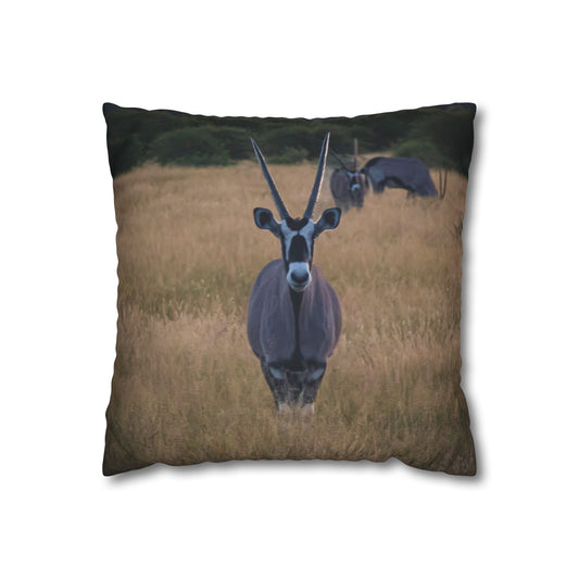 Gemsbok Oryx Pillowcase 16" × 16"