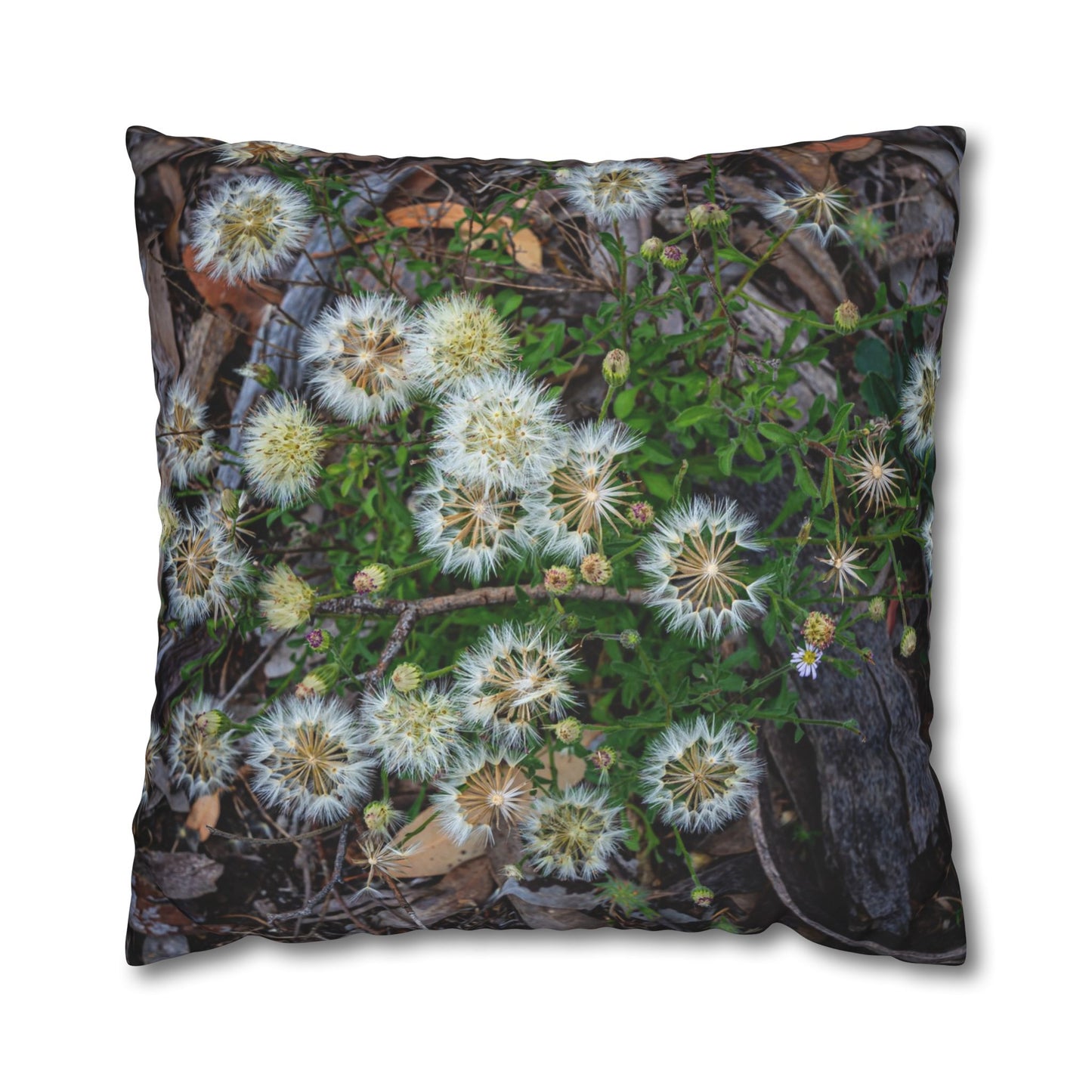Poly Canvas Pillowcase - Australian Wildflowers 26" × 26"