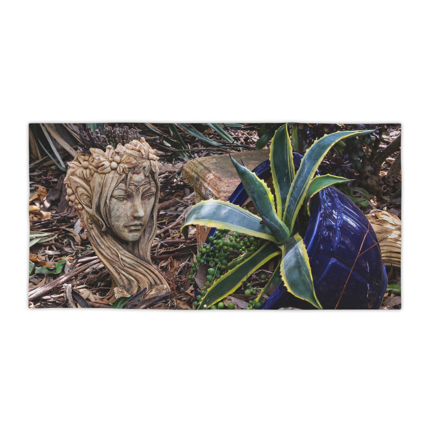 Elven Garden Beach Towel 30" × 60"