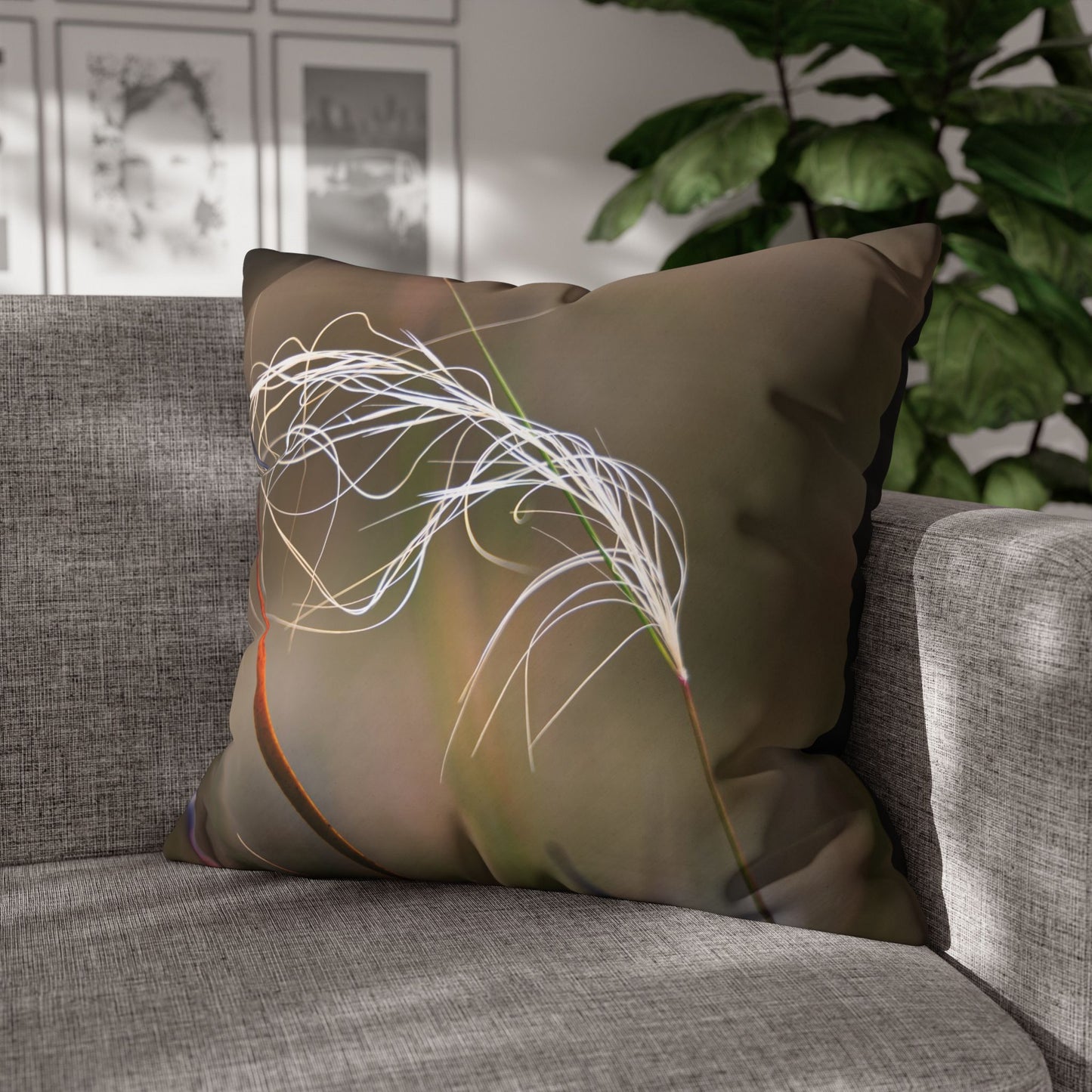 Poly Canvas Pillowcase - Australian Wildflowers