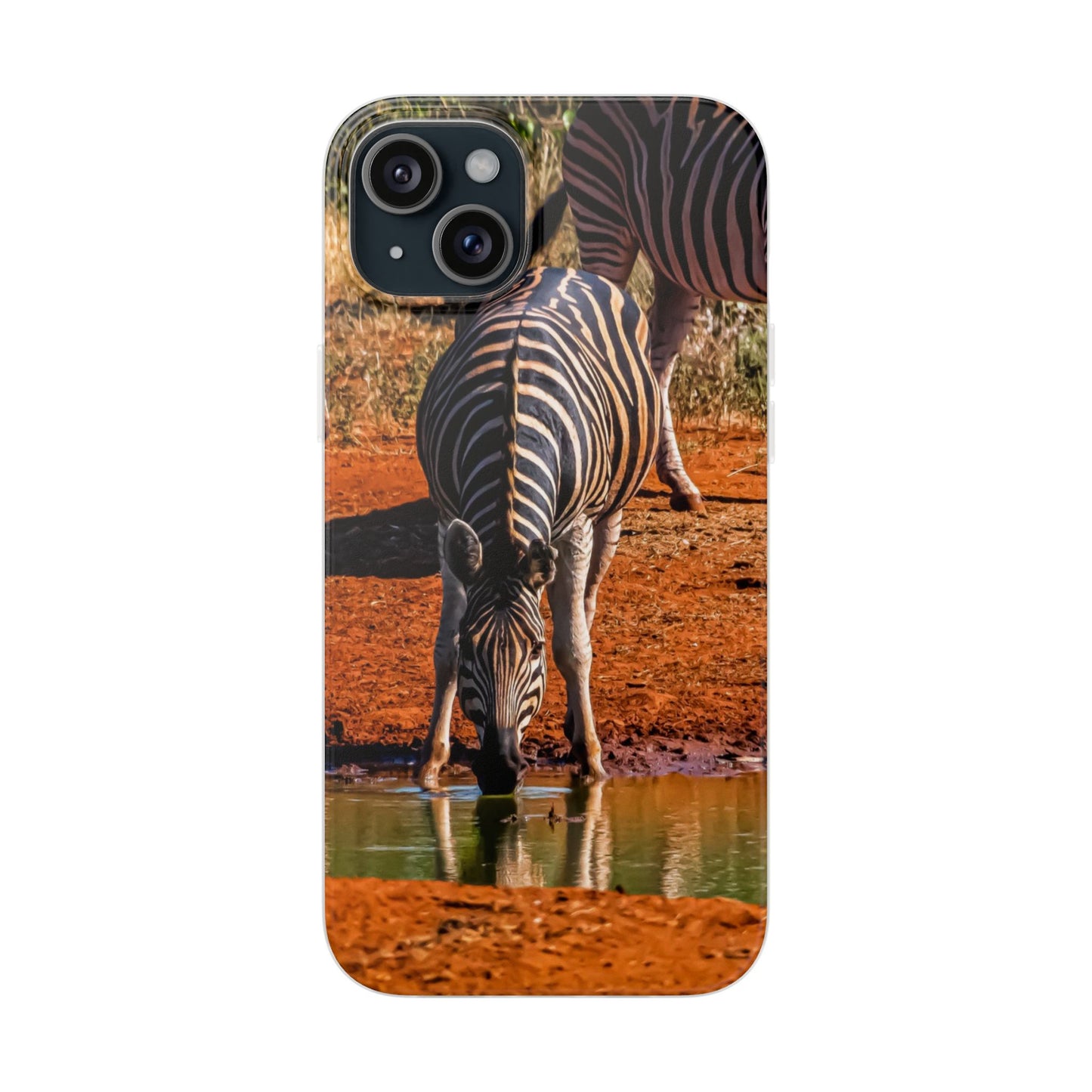 Flexible Zebra Phone Case iPhone 15 Plus