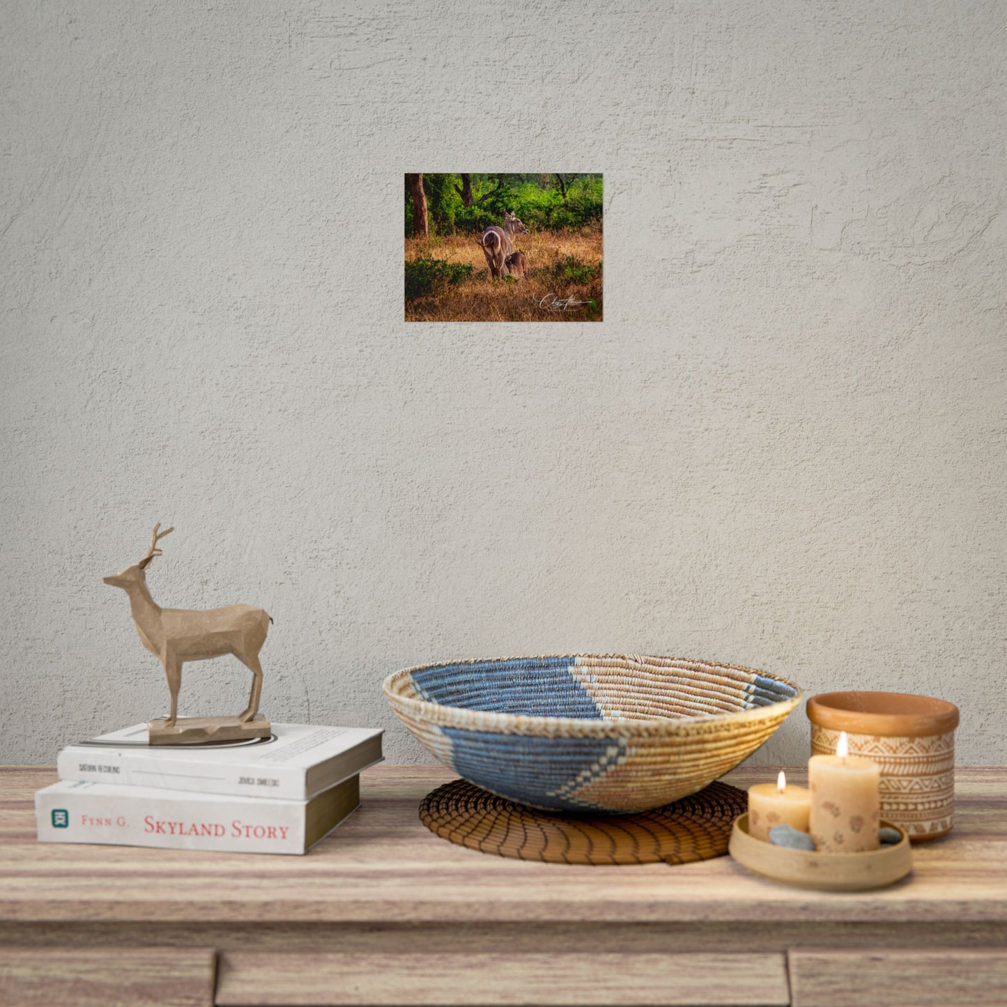 Waterbuck Baby Animal Posters 8" x 6" (Horizontal) Semi Glossy