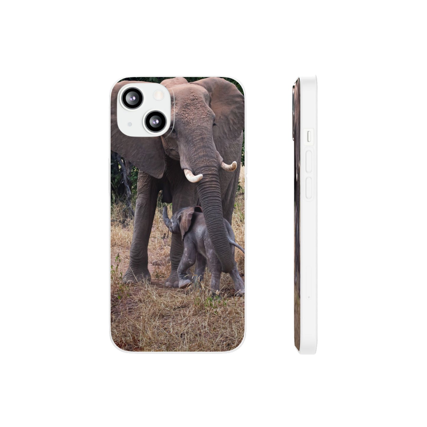 Flexi Cases - Elephant and Baby iPhone 13