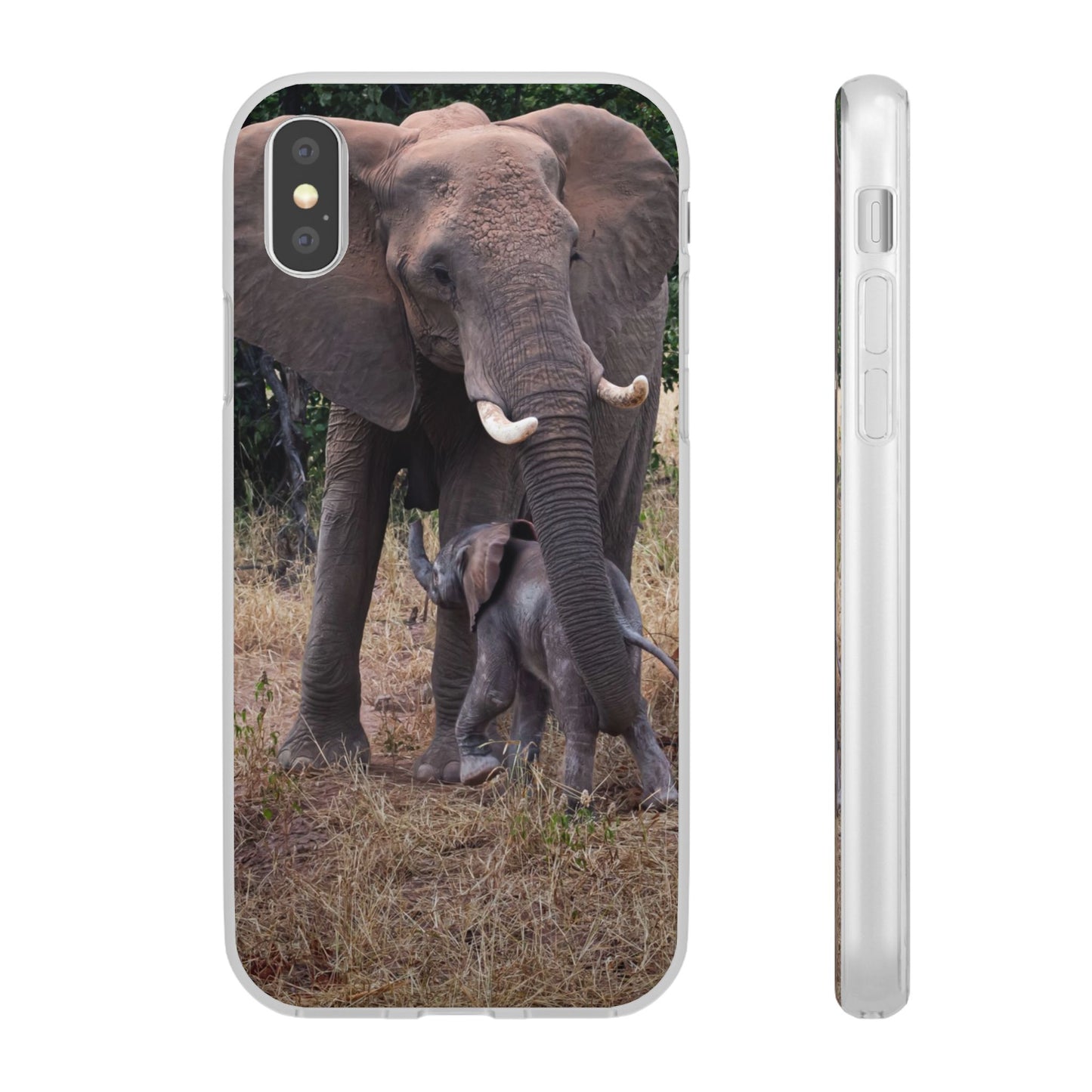 Flexi Cases - Elephant and Baby iPhone X