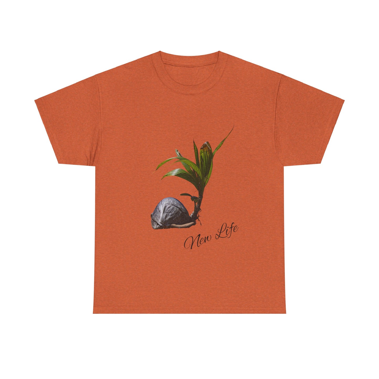New Life Coconut Tee Antique Orange