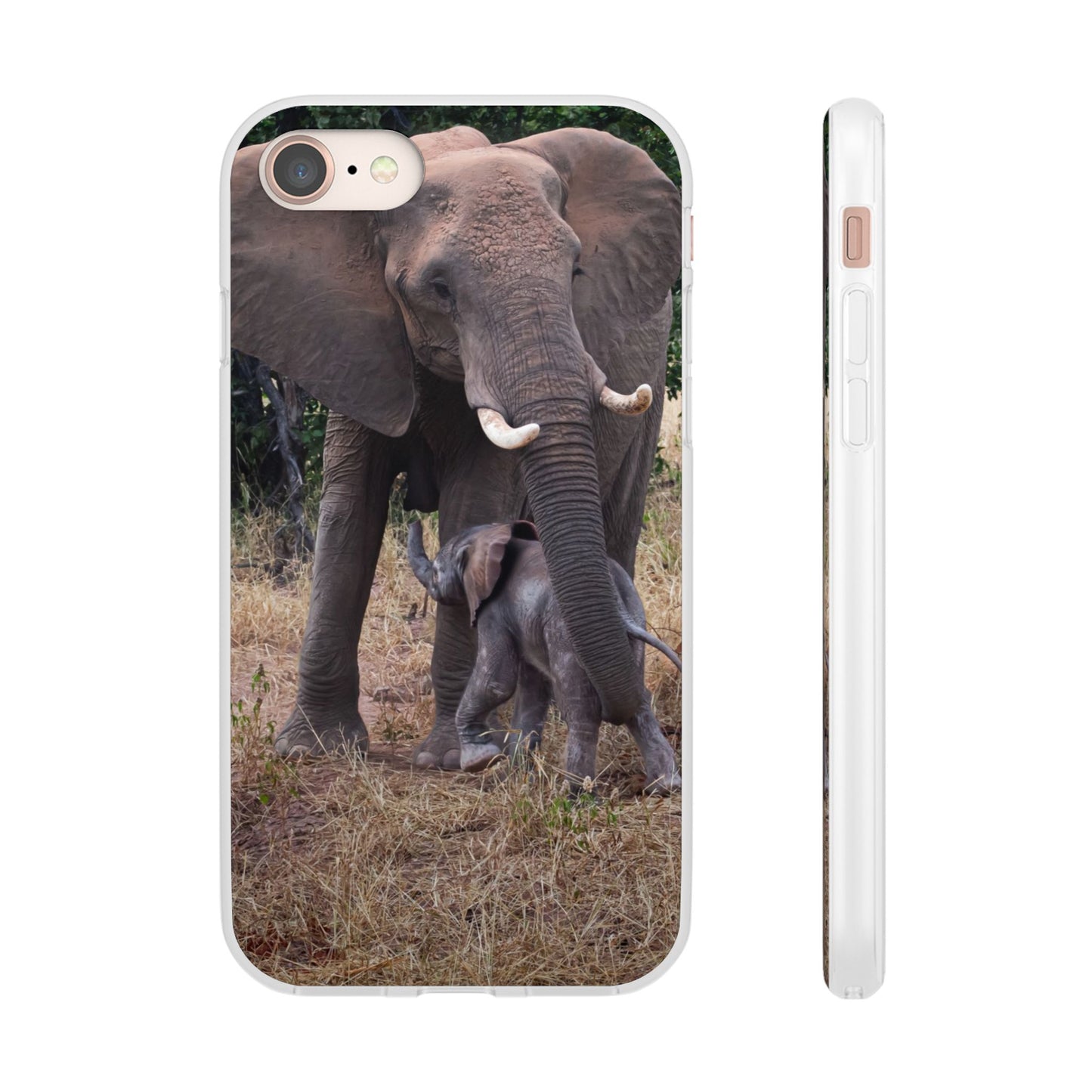 Flexi Cases - Elephant and Baby iPhone 8