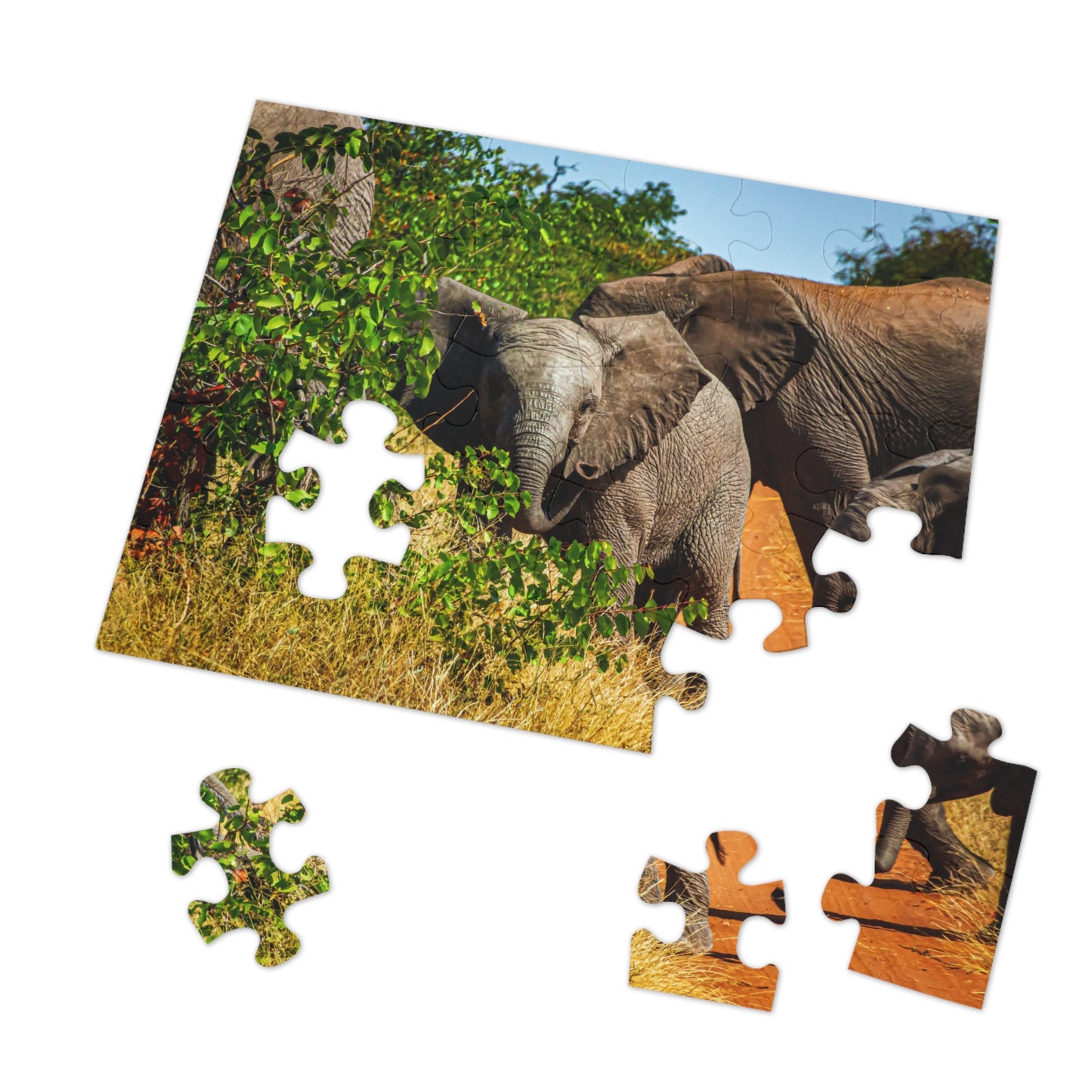 Young Elephant Jigsaw Puzzle with Tin