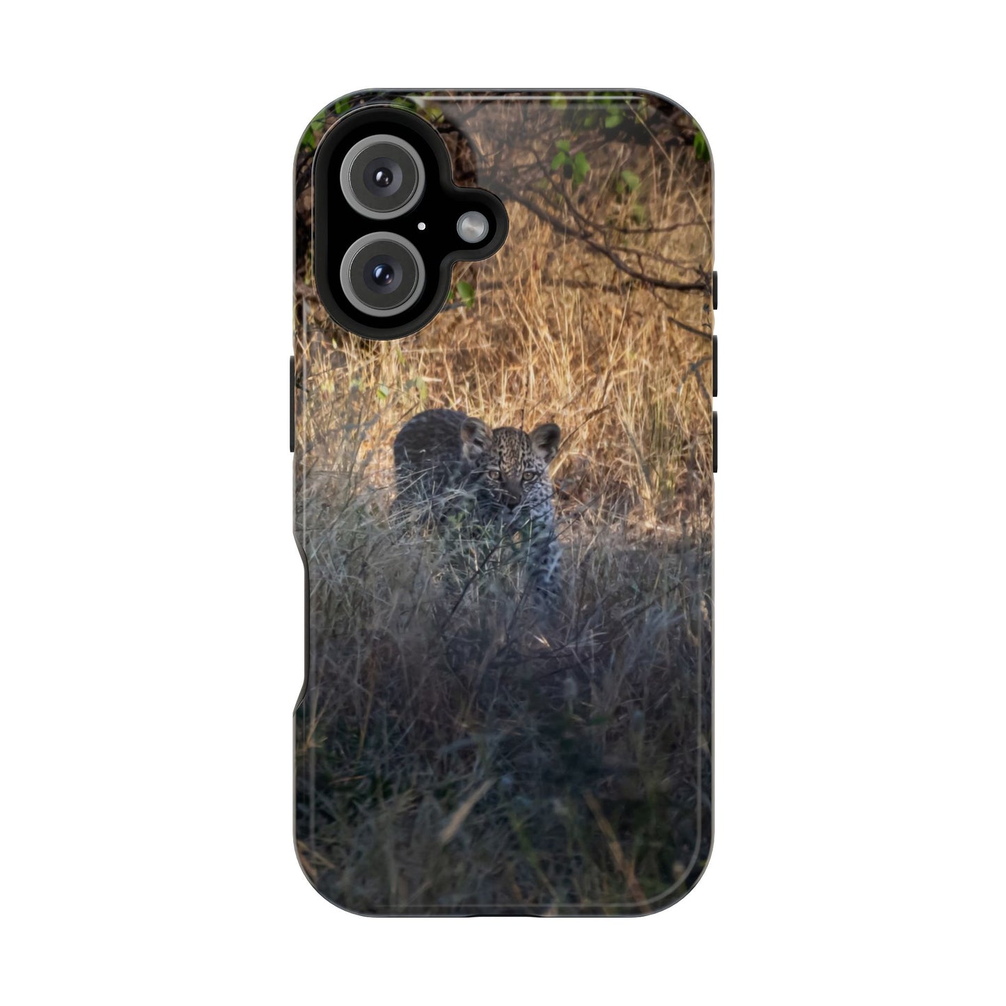 Magsafe® Compatible Tough Cases - Leopard Cub iPhone 16 Glossy