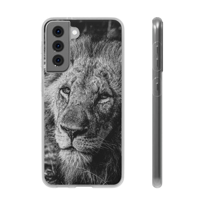 Flexible Lion Phone Cases B&W Samsung Galaxy S21