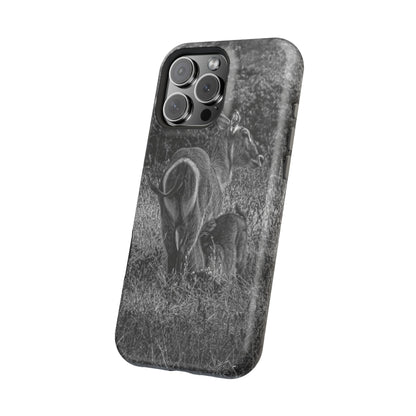 Waterbuck Baby Animal Phone Case - Magsafe B&W