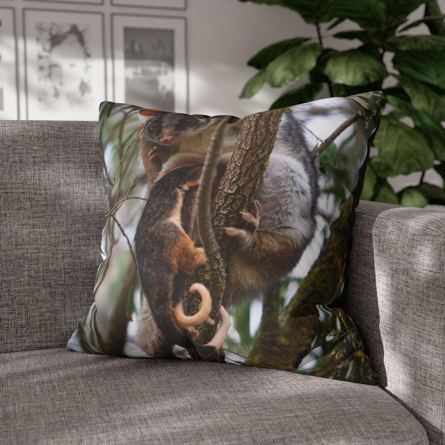 Poly Canvas Pillowcase - Possum and Joeys