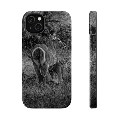 Waterbuck Baby Animal Phone Case - Magsafe B&W iPhone 14 Plus Glossy