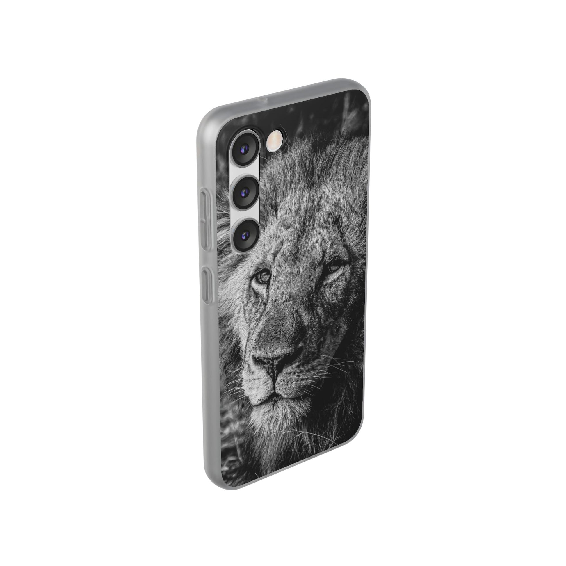 Flexible Lion Phone Cases B&W
