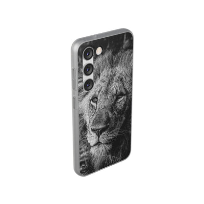 Flexible Lion Phone Cases B&W
