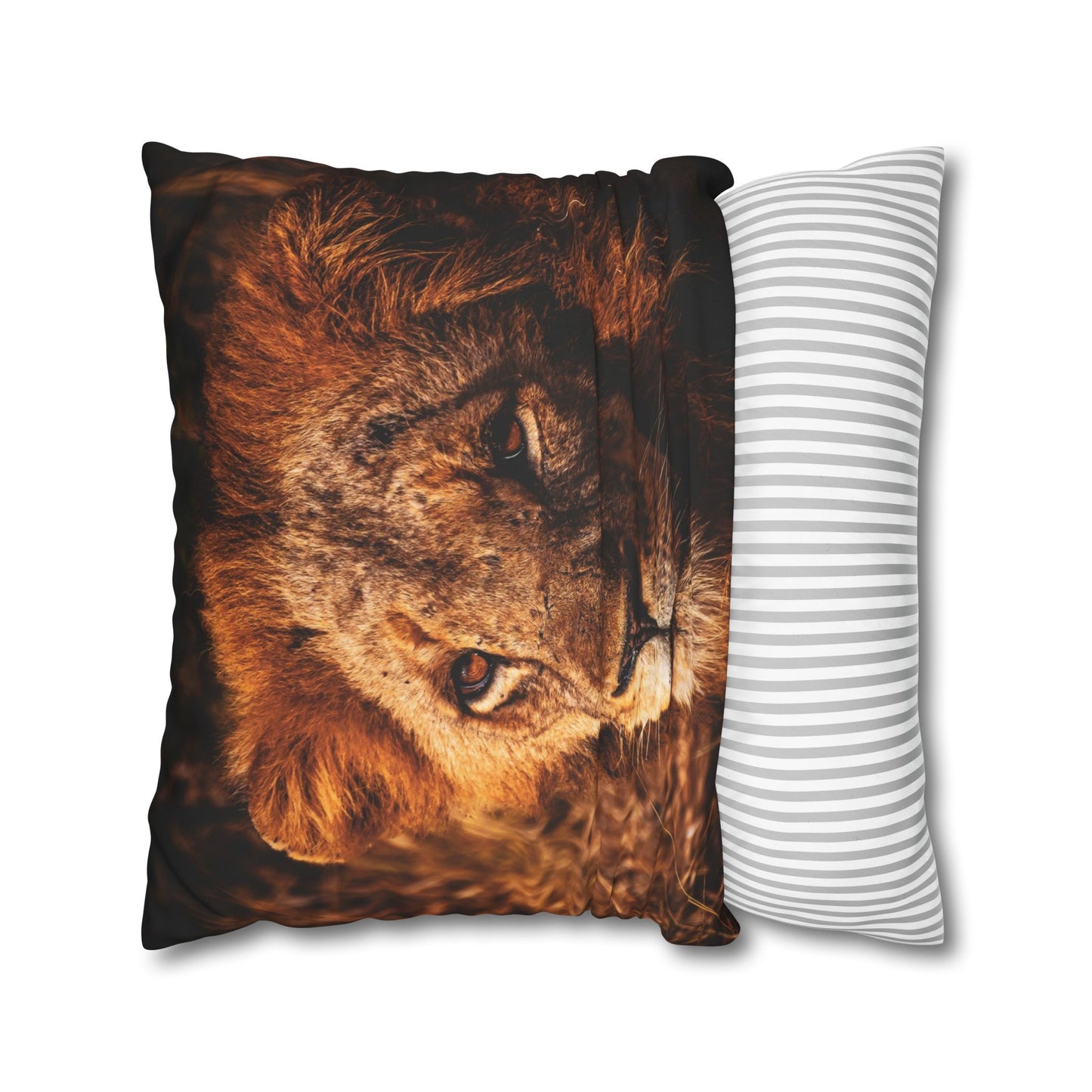 Poly Canvas Pillowcase - Old Lion