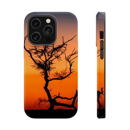 Magsafe® Compatible Tough Cases - Sunset Over The Kalahari iPhone 14 Pro Glossy