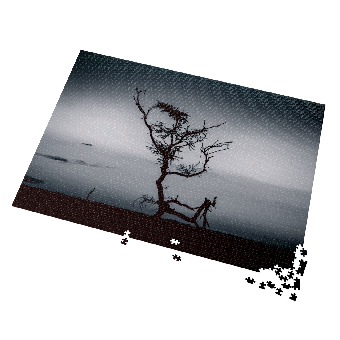 Kalahari Sunset Jigsaw Puzzle with Tin B&W