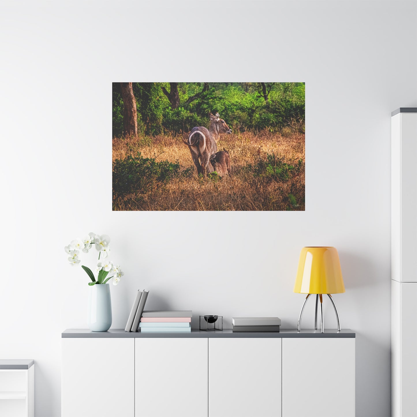 Waterbuck Nature Prints Matte Canvas