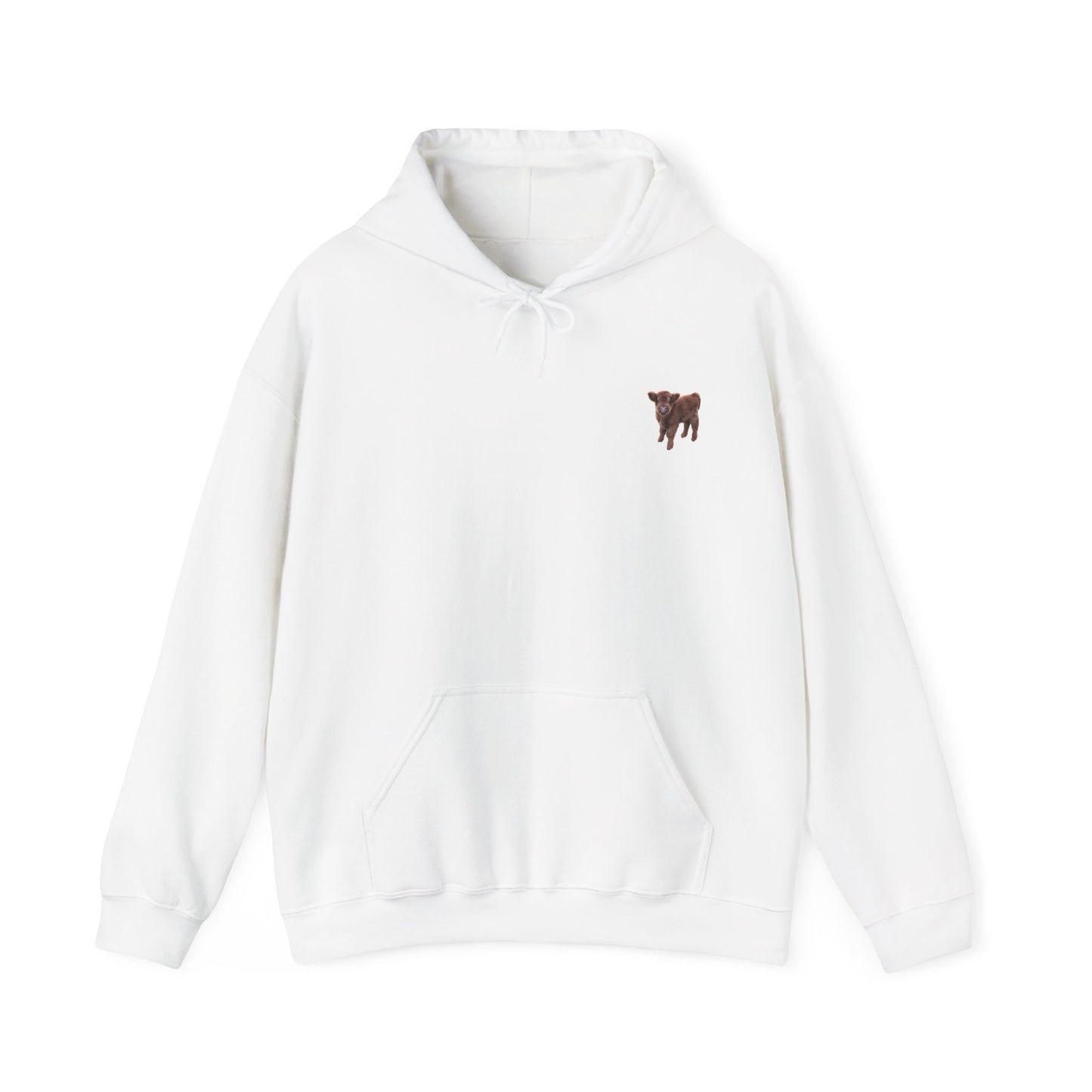 Highland Calf Hoodie White