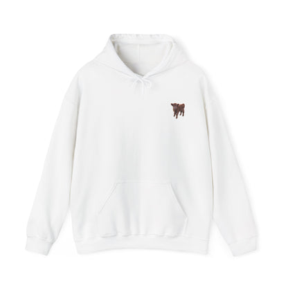 Highland Calf Hoodie White