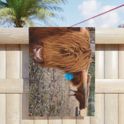 Beach Towels - Scottish Highland Cattle