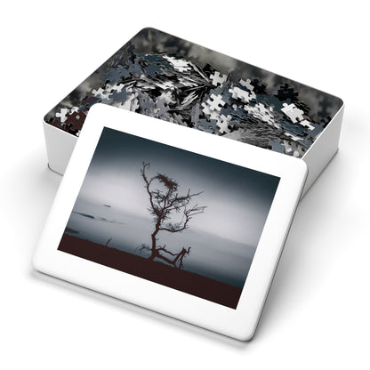 Kalahari Sunset Jigsaw Puzzle with Tin B&W