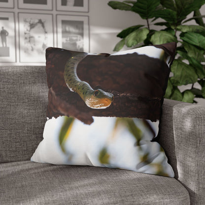 Poly Canvas Pillowcase - Spotted Bush Snake