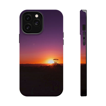 Magsafe® Compatible Tough Cases - Purple Sunset iPhone 13 Pro Max Matte