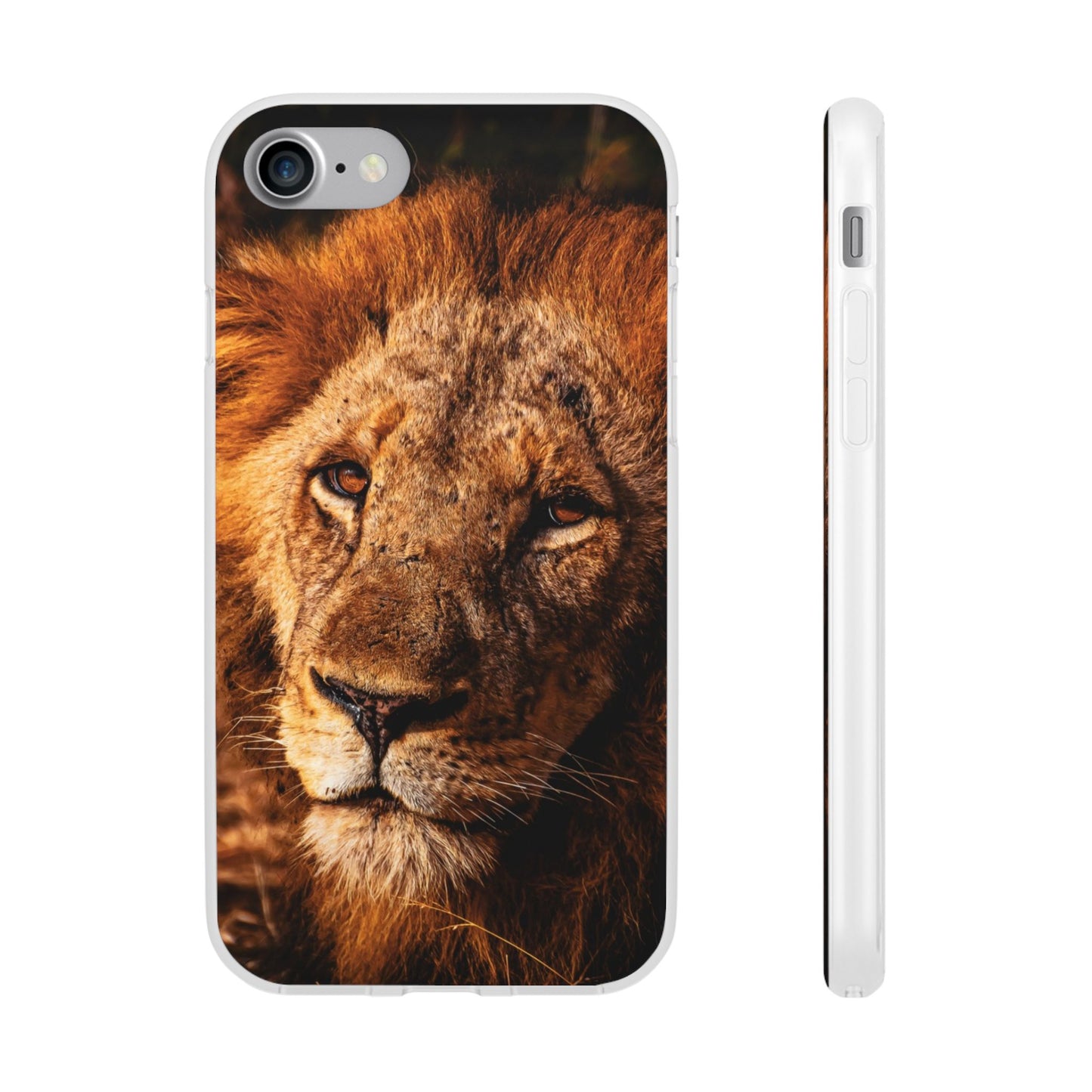 Flexible Lion Phone Cases iPhone 7 with gift packaging