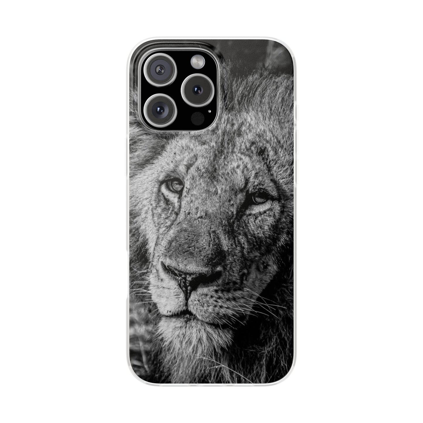 Flexible Lion Phone Cases B&W