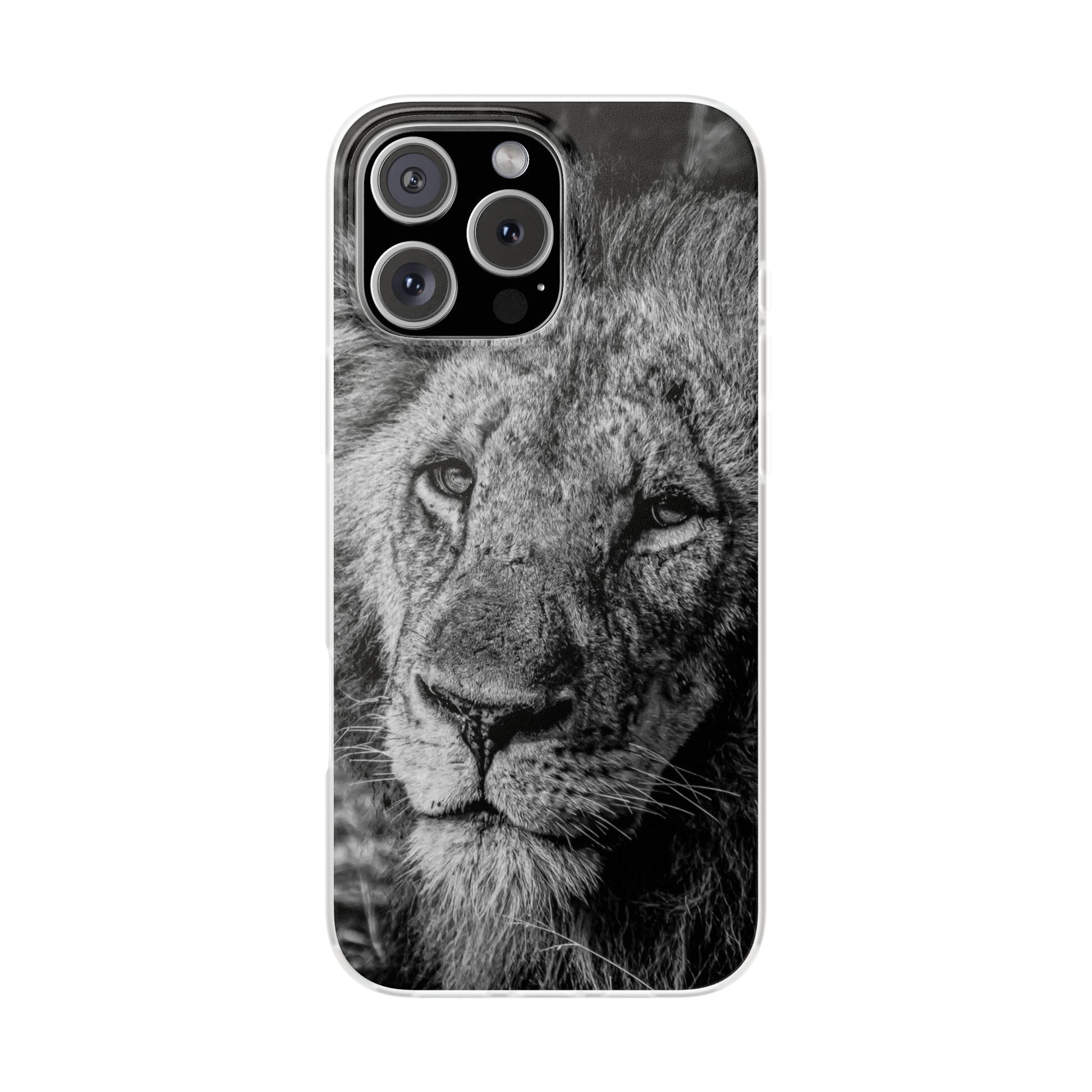 Flexible Lion Phone Cases B&W